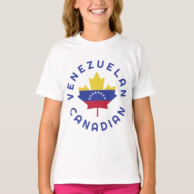 kanadische venezolanische Wurzeln T-Shirt (Vorderseite)