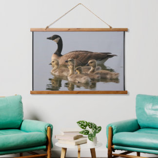 Kanadische Vogelliebhaber Wandteppich Mit Holzrahmen