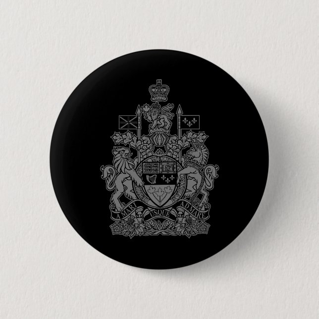 Kanadische Wappen - Kanada-Wappen Button (Vorderseite)