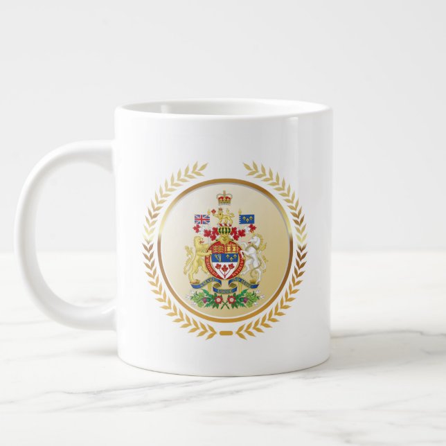 Kanadische Wappendecke Jumbo-Tasse (Links)