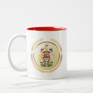 Kanadische Wappendecke Zweifarbige Tasse