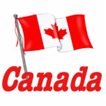 Kanadische Waving Flag Freistehende Fotoskulptur<br><div class="desc">Schönes,  detailliertes Design mit einer kanadischen Flagge,  die hinter dem reichen roten Text,  der Kanada Zauber winkt</div>