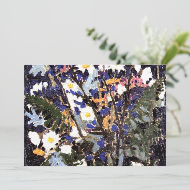Kanadische Wildblumen von Tom Thomson, Karte (Stehend Vorderseite)