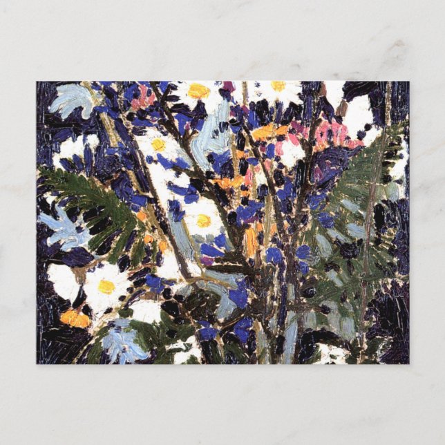 Kanadische Wildblumen von Tom Thomson Postkarte (Vorderseite)