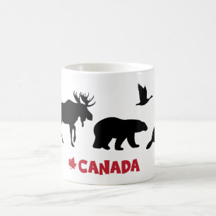 Kanadische Wildtiere Kaffeetasse