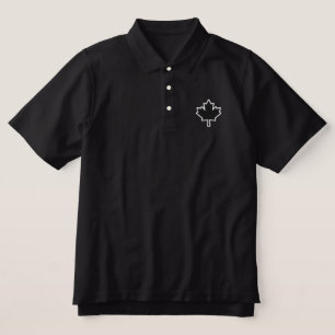 Kanadischer Ahornleaf bestickter Polo