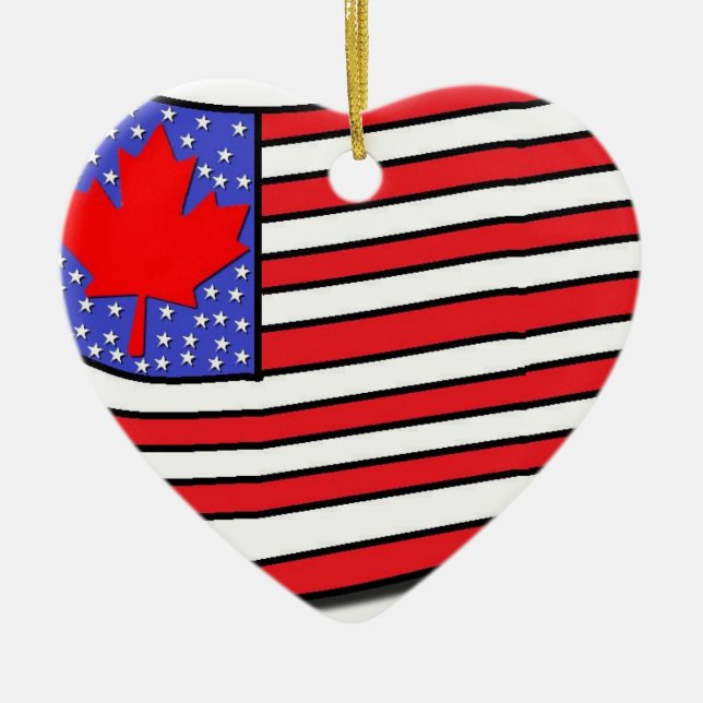 Kanadischer Amerikaner Keramikornament (Vorne)