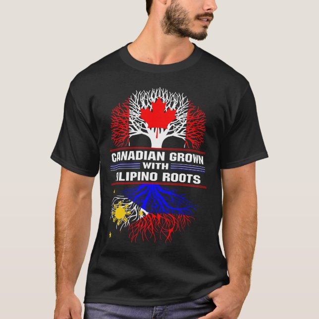 Kanadischer Anbau mit Filipinowurzeln T-Shirt (Vorderseite)