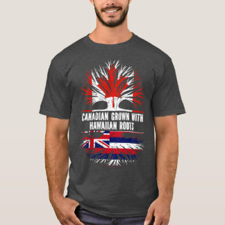 Kanadischer Anbau mit Hawaiian Roots Canada Flag T-Shirt