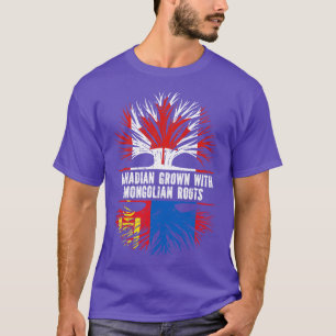 Kanadischer Anbau mit mongolischer Roots-Kanada-Fl T-Shirt
