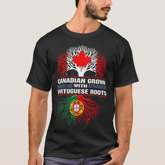 Kanadischer Anbau mit portugiesischen Wurzeln T-Shirt (Vorderseite)