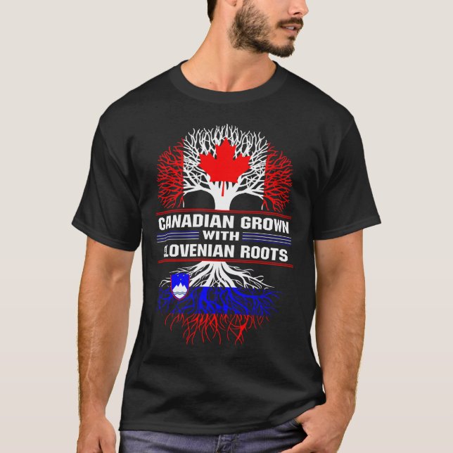 Kanadischer Anbau mit slowenischen Wurzeln T-Shirt (Vorderseite)