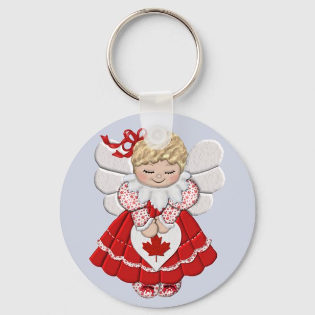 Kanadischer Angel Schlüsselanhänger (Vorderseite)