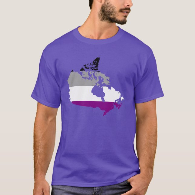Kanadischer Asexualität Stolz Karte T - Shirt (Vorderseite)