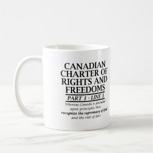 Kanadischer Christ Kanada Charta Freiheit Religion Kaffeetasse
