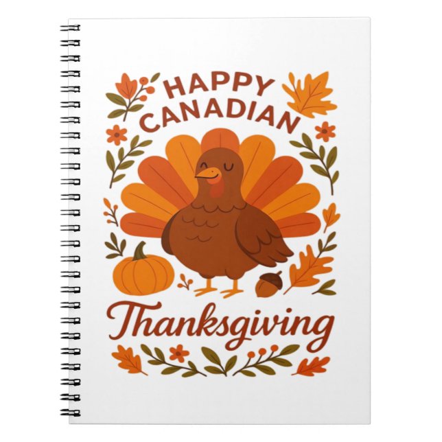 Kanadischer Erntedank Herbstfeier Klassik T Notizblock (Vorderseite)