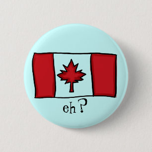 Kanadischer Flaggenknopf Button
