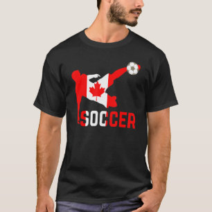Kanadischer Fußball-Nationalfußball-Kanada-Flaggen T-Shirt