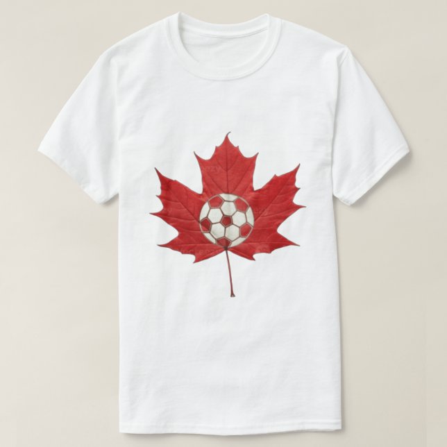 Kanadischer Fußballgeist T-Shirt (Design vorne)