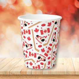 Kanadischer Hockey Pappbecher