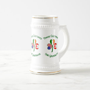Kanadischer Irischer Amerikanischer Shamrock Perso Bierglas
