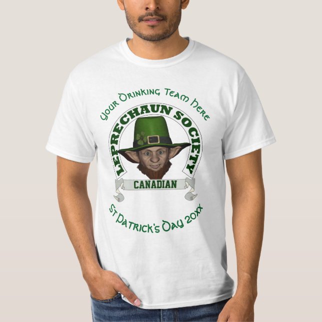 Kanadischer Kobold kundenspezifischen St Patrick T-Shirt (Vorderseite)