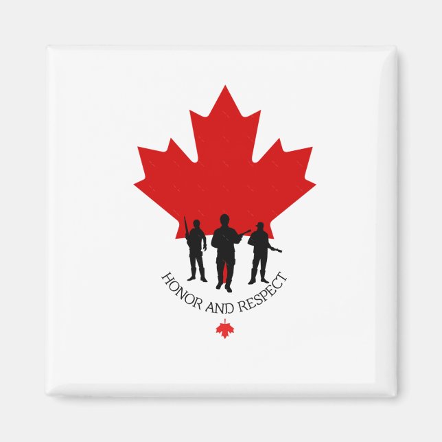 Kanadischer Militärsticker Magnet (Vorne)