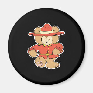 Kanadischer Mountie-Bär Magnet