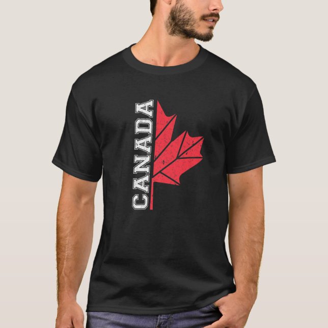 Kanadischer Pride Day Maple Leaf Kanada T-Shirt (Vorderseite)