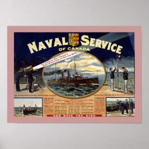 Kanadischer Seedienst (Leinwand) Poster