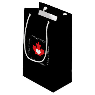 Kanadischer Stolz - i-Liebe-Kanada-Ahorn-Blatt Kleine Geschenktüte
