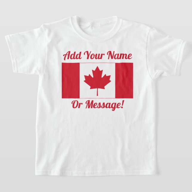 Kanadischer T - Shirt für die Flagge Kanadas (Ablage )