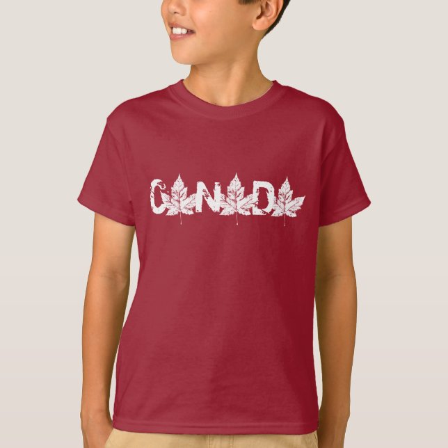 Kanadischer T - Shirt Kanada Souvenir Kid's Shirts (Vorderseite)