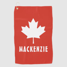 kanadischer Tag Red White Canadian Flaggen Ahornle Golfhandtuch