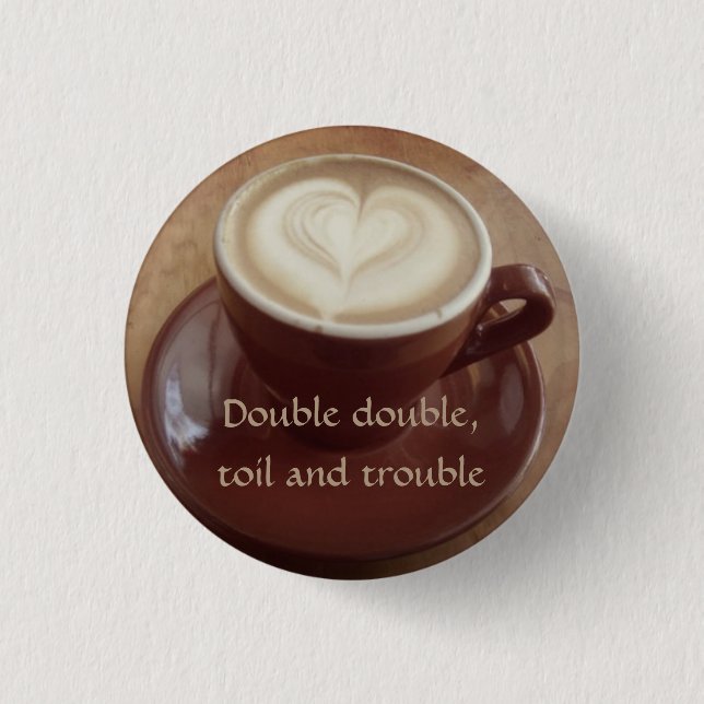 Kanadischer witchy Kaffee Button (Vorderseite)