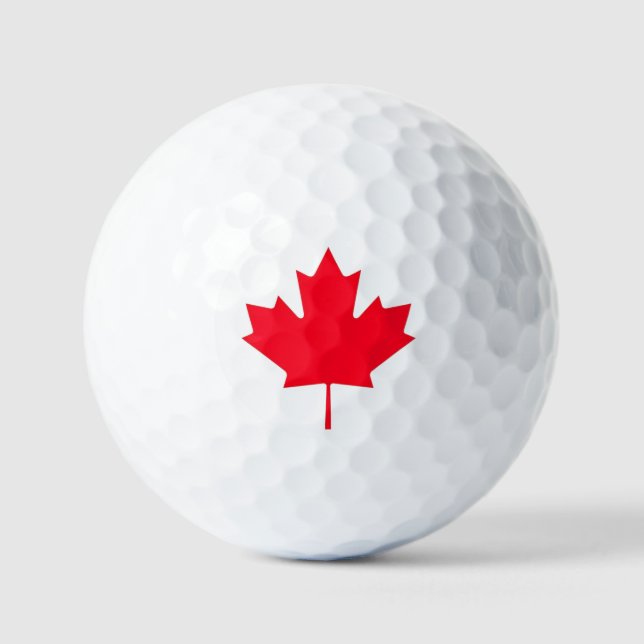 Kanadisches Ahornblatt Golfball (Vorderseite)