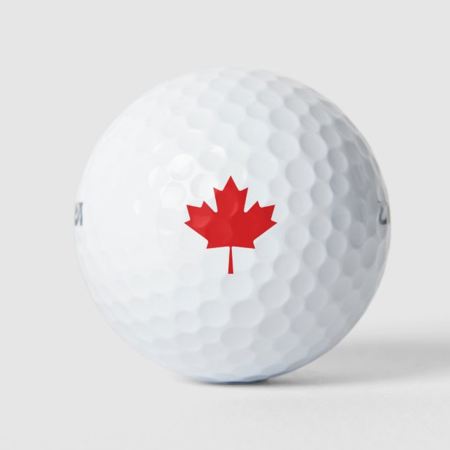 Kanadisches Ahornblatt Golfball (Vorderseite)