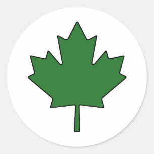 Kanadisches Ahornleaf-Symbol Runder Aufkleber
