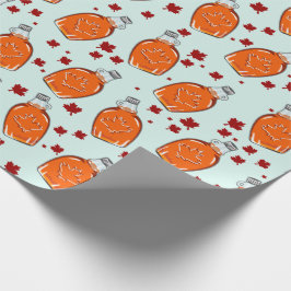 Kanadisches Ahornsirup-Muster Geschenkpapier