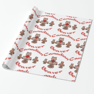 Kanadisches Biber-Packpapier Geschenkpapier