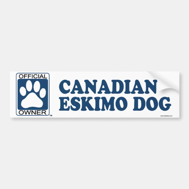 Kanadisches Eskimohundeblau Autoaufkleber (Vorne)