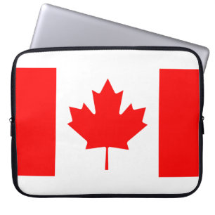 Kanadisches Flaggenbild für Neoprenschläfer Laptopschutzhülle