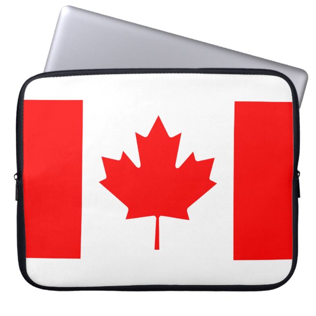 Kanadisches Flaggenbild für Neoprenschläfer Laptopschutzhülle (Vorderseite)