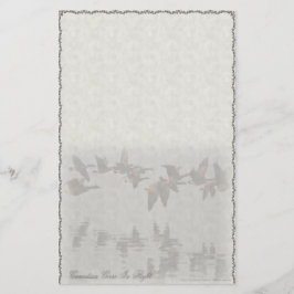 Kanadisches Gans-im Flug kundenspezifisches Briefpapier