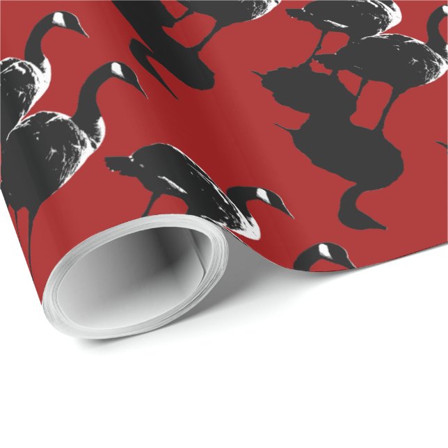 Kanadisches Goose Wrapping kanadisches Gänsegesche Geschenkpapier (Rolleneckpunkt)