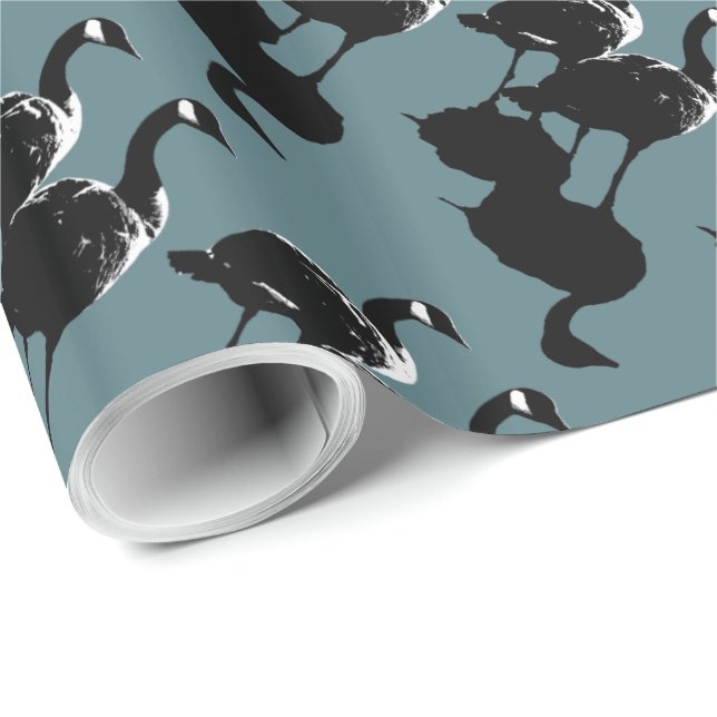Kanadisches Goose Wrapping kanadisches Gänsegesche Geschenkpapier (Rolleneckpunkt)