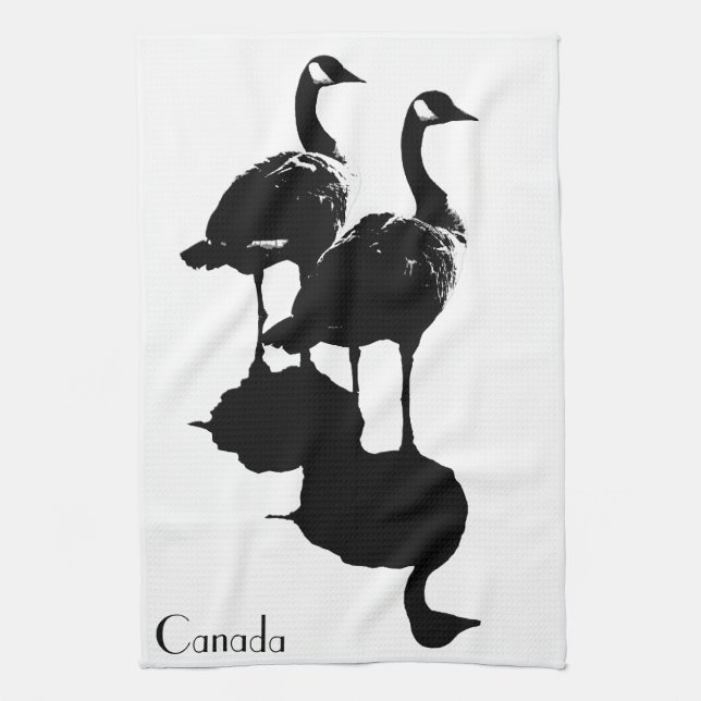 Kanadisches Handtuch Personalisiert Kanada Gänseha (Vertikal)