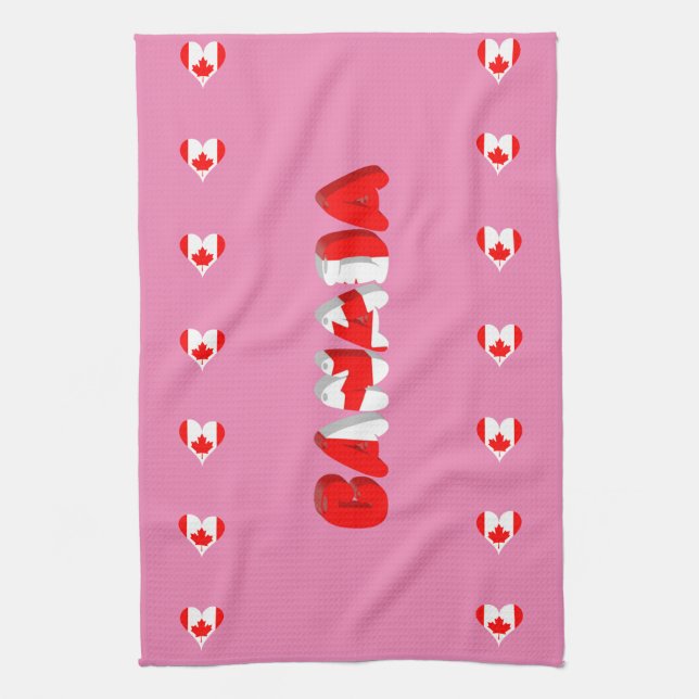 Kanadisches Herz Handtuch (Vertikal)