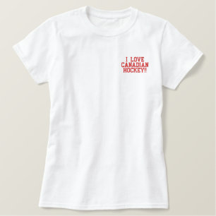 Kanadisches Hockey besticktes Shirt