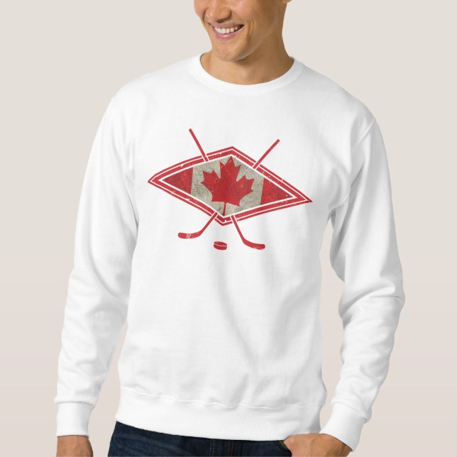 Kanadisches Hockey-Flag-Logo Sweatshirt (Vorderseite)